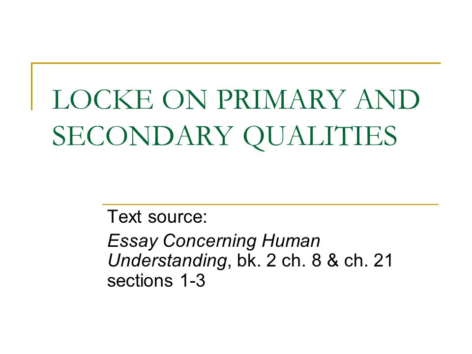 An Essay Concerning Human Understanding, by John Locke